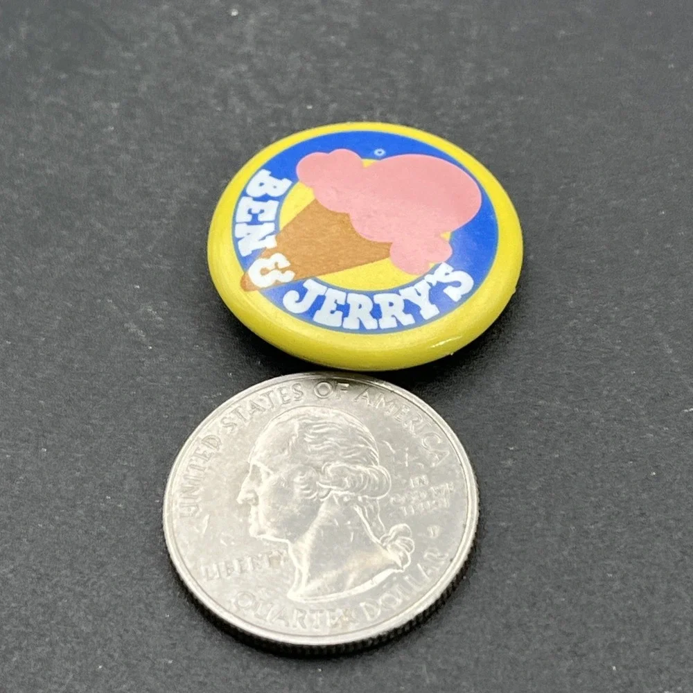 Ben &‎ Jerry's Ice Cream Button Pin